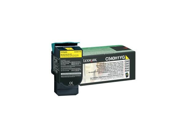 Toner Lexmark C540H1YG gul kap.2000 s 